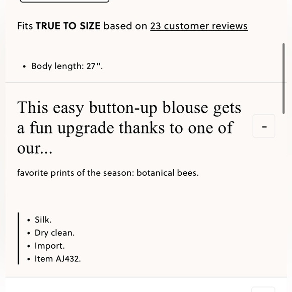 J. Crew Silk Botanical Bees Printed Button Down Blouse - 6 - Picture 13 of 14